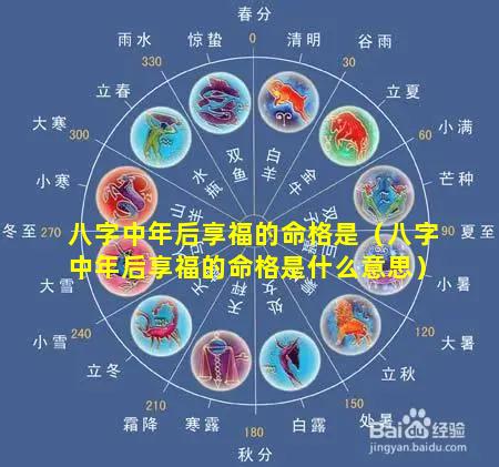 八字中年后享福的命格是（八字中年后享福的命格是什么意思）
